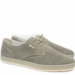 IGI&CO SCARPA SPORTIVA UOMO IN PELLE TRAFORATA CALZATA LARGA