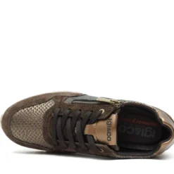 IGI&CO SNEAKERS SCAMOSCIATA CON ZEPPA DA DONNA CON ZIP EFFETTO PITONATO