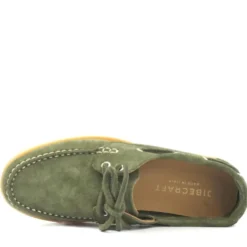 JIBECRAFT SCARPE DA BARCA DONNA FONDO GOMMA LACCIO PELLE