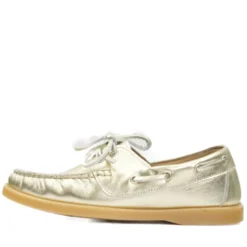 JIBECRAFT SCARPE DA BARCA DONNA FONDO GOMMA LACCIO PELLE