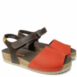 JUNGLA SANDALO DONNA MONOFASCIA CON STRAP ROSSO FERRARI