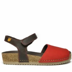JUNGLA SANDALO DONNA MONOFASCIA CON STRAP ROSSO FERRARI