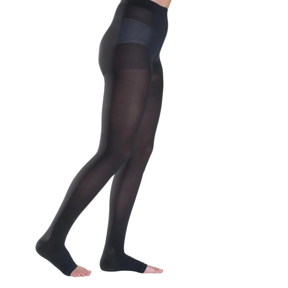 MEDIVEN PLUS 109/110 COLLANT COMPRESSIVO DONNA CL1 PUNTA APERTA NERO