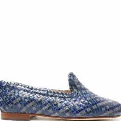 MOCASSINO FONDO CUOIO ELEGANTE VERO INTRECCIO PELLE
