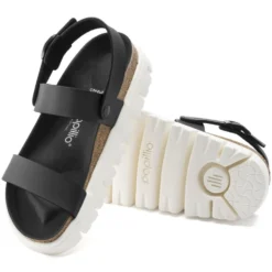 PAPILLIO CAMERON CHUNKY DAMASKO BLACK NERO SANDALI DONNA CON ZEPPA 1015910