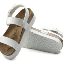 PAPILLIO SANDALI CAMERON MONOCHROME BIANCO PLATEAU