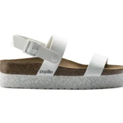 PAPILLIO SANDALI CAMERON MONOCHROME BIANCO PLATEAU