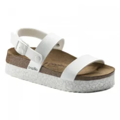 PAPILLIO SANDALI CAMERON MONOCHROME BIANCO PLATEAU