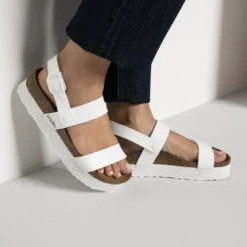PAPILLIO SANDALI CAMERON MONOCHROME BIANCO PLATEAU