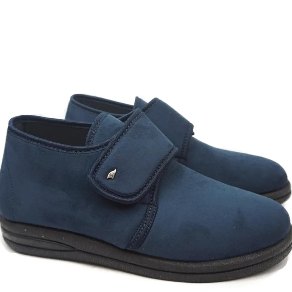 PODOLINE LORETO PANTOFOLONA IN CAMOSCIO STRETCH CON STRAPPO