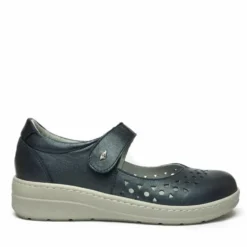 PODOLINE PISTOIA SCARPA MONO STRAP PER ALLUCE VALGO PLANTARE ESTRAIBILE PERLATO BLU