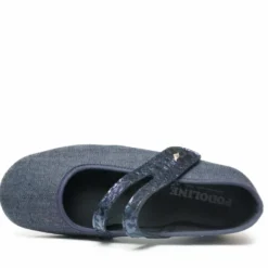 PODOLINE RUBIANA SCARPETTA MONO STRAP PLANTARE ESTRAIBILE BLU