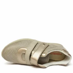 PODOLINE SALASSA SNEAKERS IN PELLE CON DOPPIO STRAPPO PLANTARE ESTRAIBILE GRIGIO SASSO