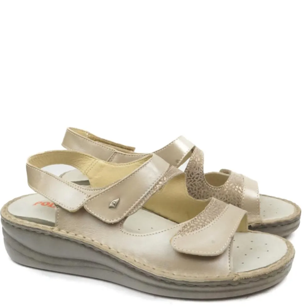 PODOLINE TREVI SANDALO CON PLANATARE ESTRAIBILE TRE STRAPPI