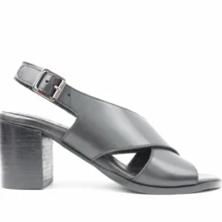 RAME SANDALETTI IN VERA NAPPA INCROCIATA TACCO COMODO ELEGANTE