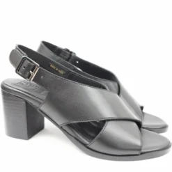 RAME SANDALETTI IN VERA NAPPA INCROCIATA TACCO COMODO ELEGANTE
