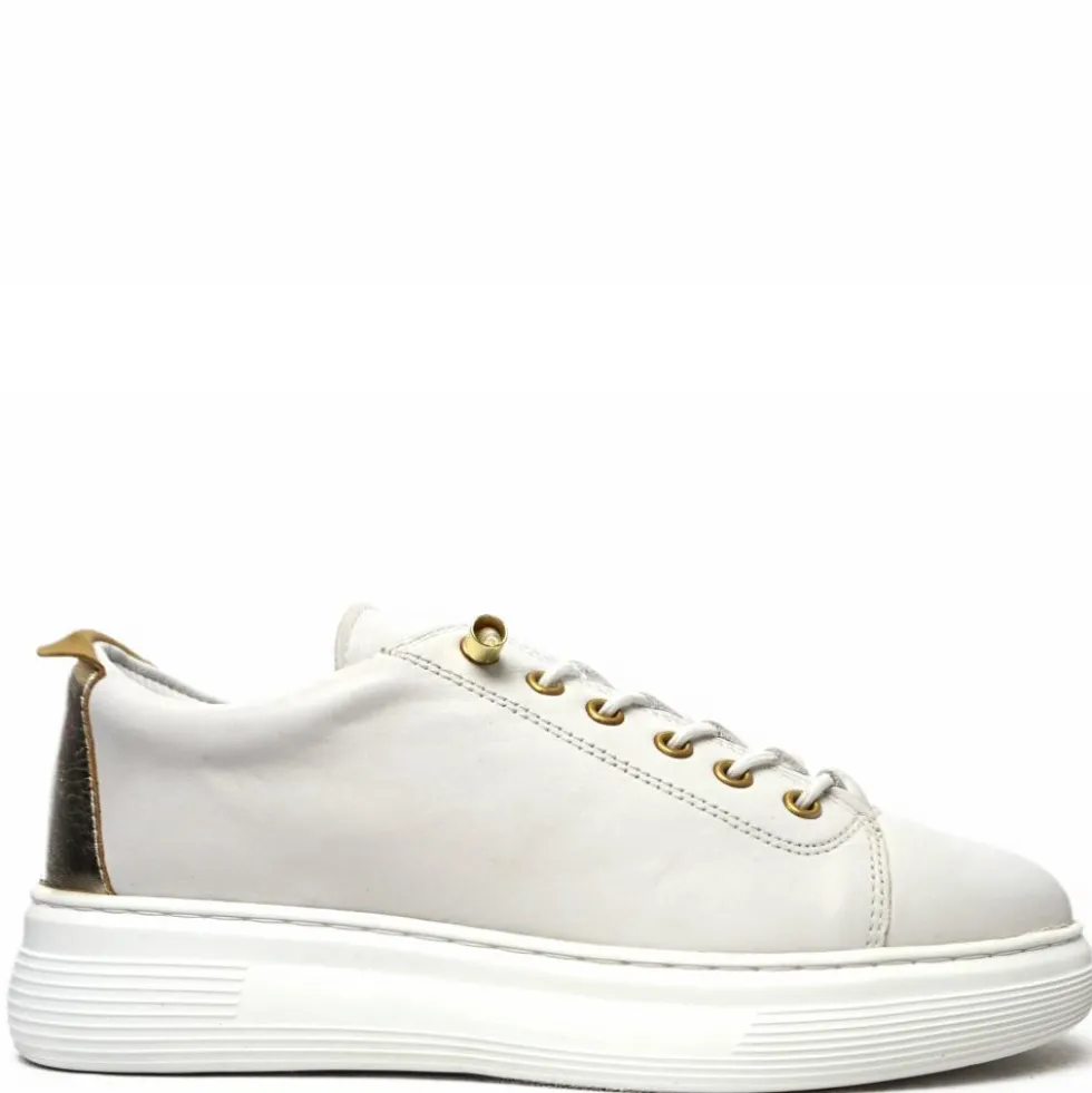 RAME SNEAKERS DONNA IN PELLE CON LACCETTI REGOLABILI