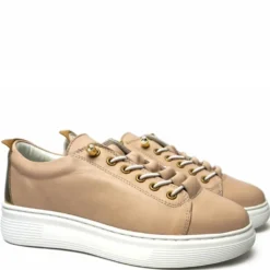 RAME SNEAKERS DONNA IN PELLE CON LACCETTI REGOLABILI