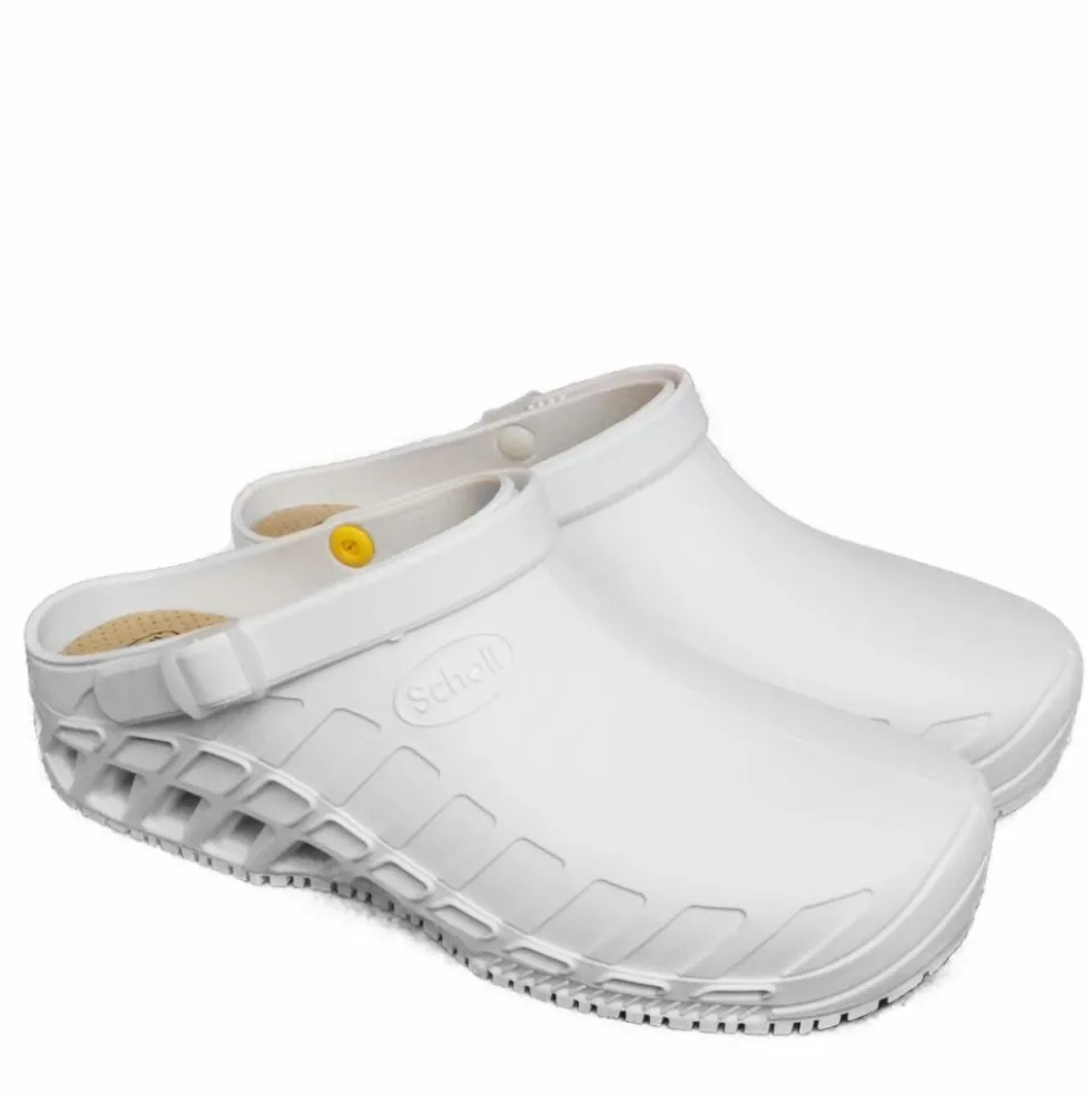 SCHOLL ZOCCOLI PROFESSIONALI EVO ORIGINAL BIANCO PERSONALE SANITARIO E CUOCHI