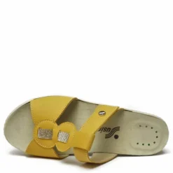 SUSIMODA CIABATTA IN PELLE CON STRAPPO E PLANTARE ESTRAIBILE BISCOTTO