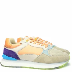 THE HOFF LIMA SNEAKER DONNA IN CAMOSCIO E TESSUTO PLANTARE ESTRAIBILE ROSA BEIGE