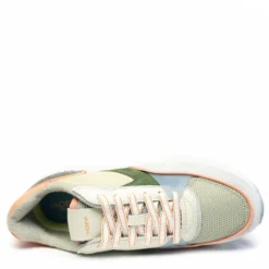 THE HOFF PILSEN SNEAKER DONNA IN PELLE E TESSUTO PLANTARE ESTRAIBILE GRIGIO BEIGE