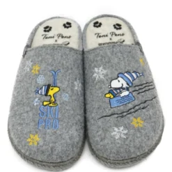 TONI PONS CIABATTINE DA CASA MORBIDE RICAMO SNOOPY