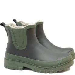 VERBENAS LUA CHELSEA BOOTS DONNA CON PELO BLACK KAKI