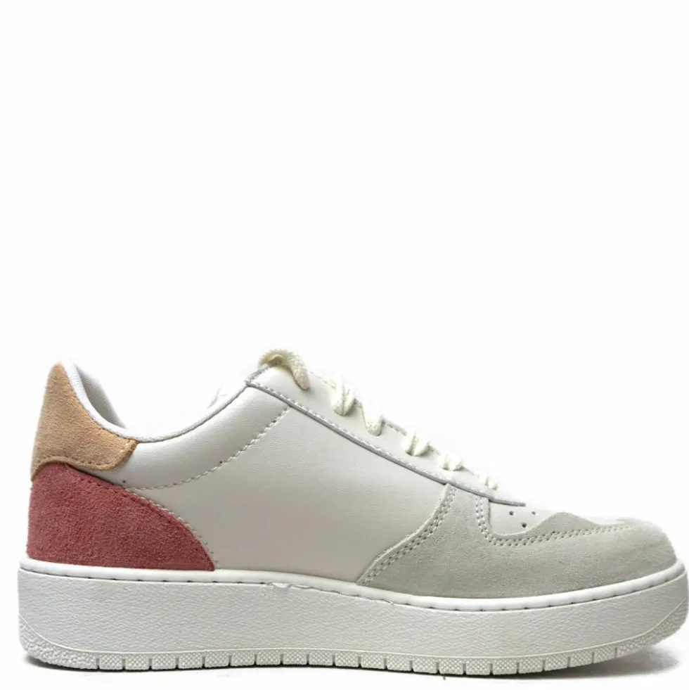 VICTORIA SNEAKERS IN MORBIDA PELLE FORI TRASPIRANTI E LACCETTI