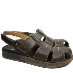 WALKSAN SANDALO UOMO PUNTA CHIUSA PLANTARE VERA PELLE